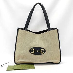 Gucci - Horsebit Canvas Tote
c. early 2000s